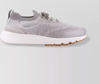 Brunello Cucinelli cotton knit low-top sneakers