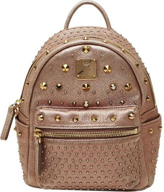 MCM Mcm Pink Leather Backpack (Pre-Owned)