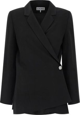 Loewe Dames, Jassen, Zwart, Maat: XS Leer