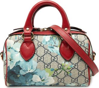 Gucci Pre-owned Gucci Mini GG Supreme Blooms Boston Bag Ladies 3VQR7KERH3JU4M37
