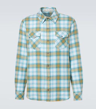 God's True Cashmere Freedom cashmere shirt with amethyst