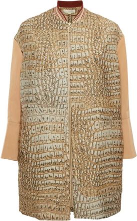 Stella McCartney Jack met jacquard - Bruin