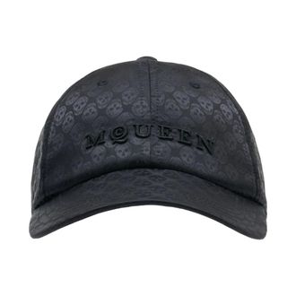 Alexander McQueen Skull Repeat Baseball Cap - male - Alexander McQueen - Hats & Caps - Black - S - Accessories