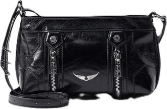 Zadig&Voltaire Sunny Mood Vintage Lak Tas - Dames - Schoudertassen - Zwart - ONE Size - Katoen - Tassen