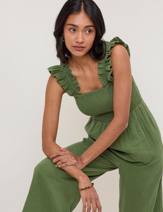 Nobody's Child Green Maya Jumpsuit
