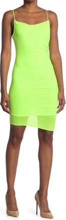 Bebe Power Mesh Dress in Lime at Nordstrom Rack, Size Medium