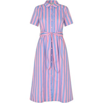 Lollys Laundry Overhemdjurk - Dames - Shirt Kleedjes - Veelkleurig - XS - Kleedjes
