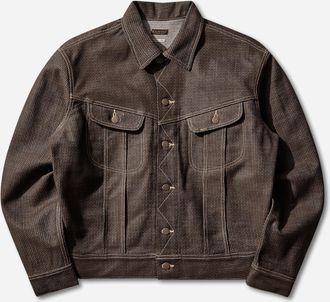 KAPITAL Men s Century Denim Westerner Regular Jacket (Kakishibu Dye) Persimmon / Indigo