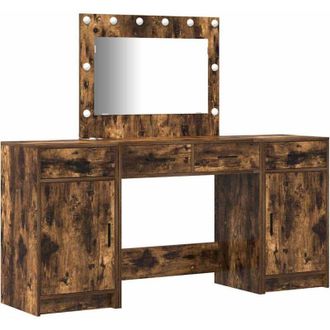 vidaXL Mesa De Tocador Con Caj&oacute;n 3 Pcs Marr&oacute;n 40 X 41 X 75 Cm Vidaxl