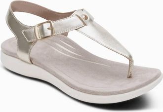 Aetrex Womens Tracey Sandal In Champagne