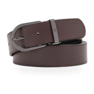 Piquadro Accessoires, Heren, Bruin, ONE Size, Leer, Modus Special 35 mm Omkeerbare Riem