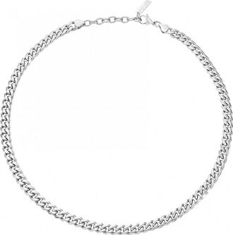 Police PEAGN0011301 Mens Docile Necklace - Silver - One Size
