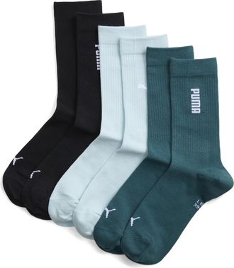 Puma Calze alte PUMA unisex (confezione da 3), Accessori, Verde, 35-38