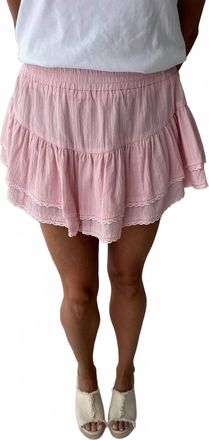 Olivaceous Reese Skirt In Pink