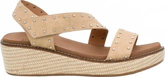 Corkys Footwear Womens Chit Chat Wedge Sandals In Almond