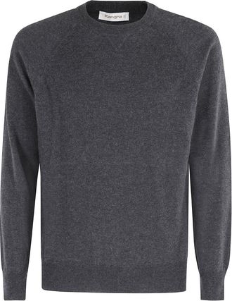 KANGRA Asfalt Sweater met Lange Mouwen - Heren - Ronde hals truien - Grijs - 3XL - Truien & Vesten