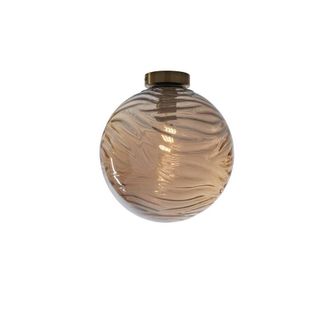 Netlighting Nereide Globe Flush Ceiling Light Champagne E27 in Beige