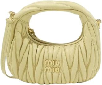 Miu Miu Pre-owned Mini Bags, female, Beige, Size: ONE SIZE Pre-owned Matelasse bag
