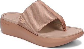 Vionic Aqua Flip Flop in Mocha Mousse at Nordstrom, Size 11