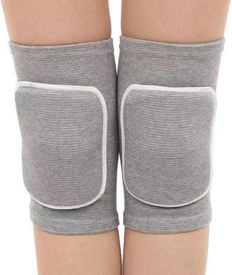No Brand Rodillera Deportiva Con Dos Almohadillas De Esponja Engrosadas Para Proteger La Articulaci&oacute;n De La Rodilla, Transpirable Y El&aacute;stica, Para Baile, Volei