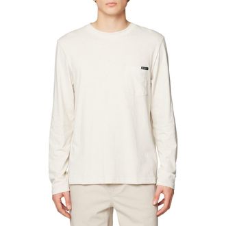 Mountain Hardwear On Edge Organic Cotton & Hemp Long Sleeve T-Shirt in Stone at Nordstrom, Size Small