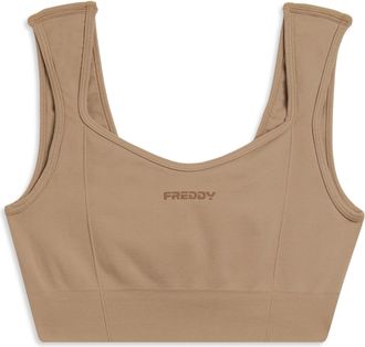 Freddy Top sportivo seamless con scollo a cuore e supporto leggero