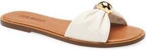 Steve Madden Dipsy Slide Sandal in White Leather at Nordstrom Rack, Size 9.5