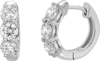 Sabrina Designs 14K 1.27 Ct. Tw. Diamond Hoop Earrings
