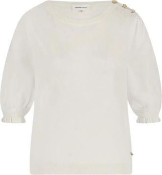 Fabienne Chapot T-shirt con bottoni - Bianco