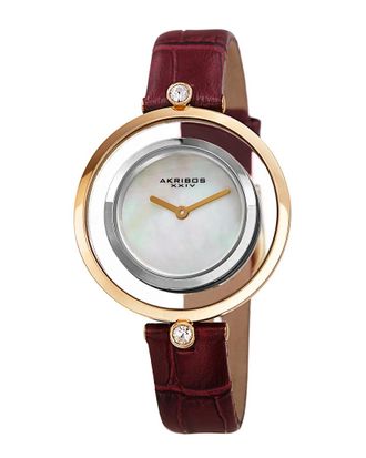 Akribos XXIV Akribos Xxiv Womens Leather Watch