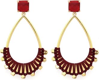 Panacea Burgundy Wrapped Teardrop Earrings at Nordstrom Rack
