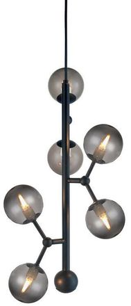 Halo Design Flexible Pendellampe Atom Vertikal Smoke &oslash; 31/ H 45 cm