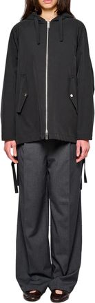 OOF Wear Black Cape Two Layers Hooded Cape Jacket