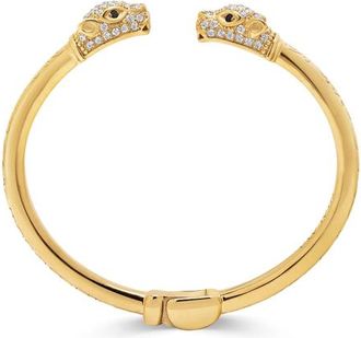 Nialaya Gold CZ Masculine Panther Bangle at Nordstrom, Size X-Large