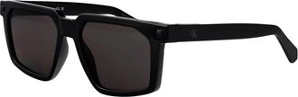 Calvin Klein Jeans Rechthoekige Zonnebril - Heren - Zonnebrillen - Zwart - 54 MM - Accessoires