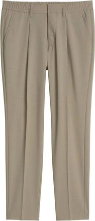 Marc O'Polo Broeken, Heren, Beige, W32 L32, Wol, Morot Jogger Pleats