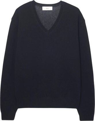 Dunst Jersey de Cachemira con Cuello en V - Knitwear - Hombre - Negro - XS