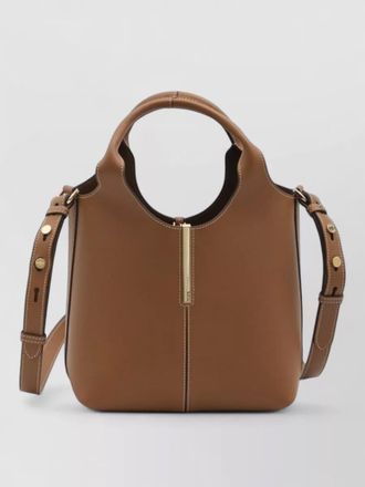 Tod's mini leather shopping tote bag