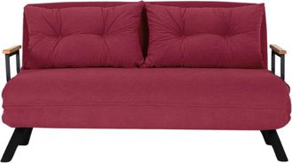 Calicosy Sofá cama 2 plazas L133 cm - Rojo