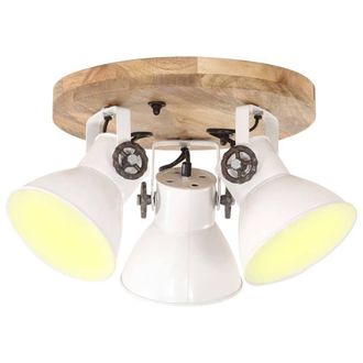 Berkfield Home Industrial Ceiling Lamp 25 W White 42x27cm E27 | Size: 42x27 cm
