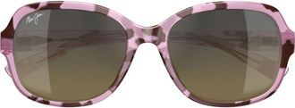 Maui Jim 55mm PolarizedPlus2 Butterfly Sunglasses in Pink at Nordstrom