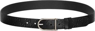 Gucci Black Reversible Logo Buckle Belt