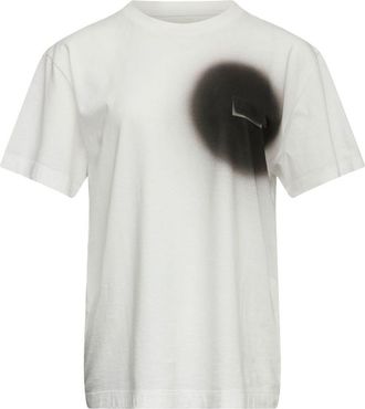 Maison Margiela White Cotton T-Shirt With Chest Graphic