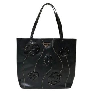 Prada Pre-owned Tote Bags, female, Black, Size: ONE SIZE Pre-owned Leather Handbag