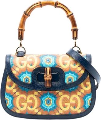 Gucci Pre-owned Handbags, female, Multicolor, Size: ONE SIZE Pre-owned Vintage Bamboo Satchel