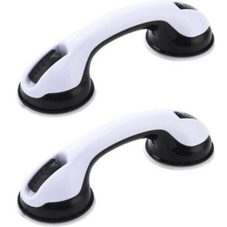 OEM Barras De Apoyo Con Ventosas De 2 Piezas Para Ducha Y Ba&ntilde;era (no Requieren Perforaci&oacute;n) Para Ba&ntilde;o Y Aseo (negro) - Crezuo