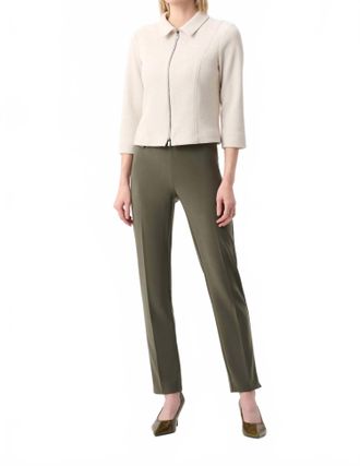 Joseph Ribkoff Classic Tailored Slim Pants In Avocado