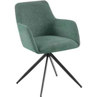 Clp Silla de comedor Olema en tela Verde