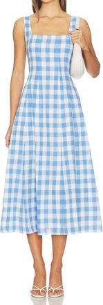 Cleobella Ardena Dress In Blue Bonnet Gingham