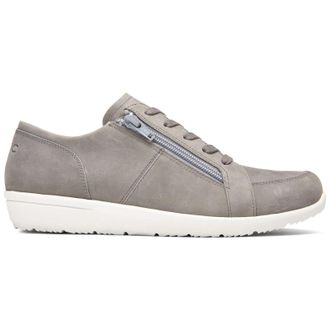 Vionic Magnolia Abigail Nubuck Womens Low Top Trainers - Slate Grey - Size:UK 4.5